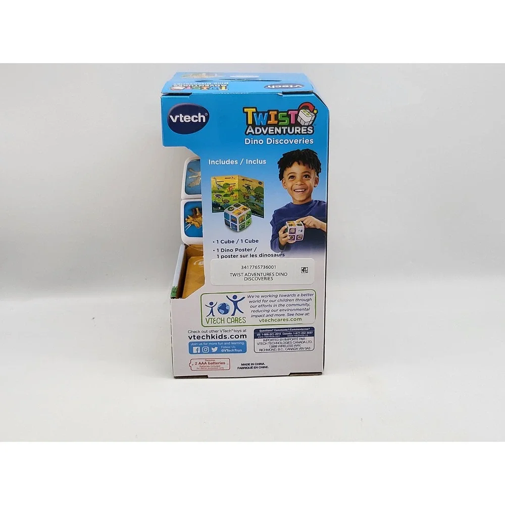 VTech Twist‎ Adventures Dino Discoveries Learning Cube Lights & Sounds Toy